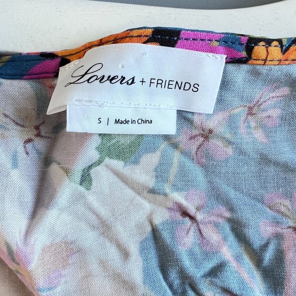 Lovers + Friends Blue Floral Crop Top - Picture 2 of 8